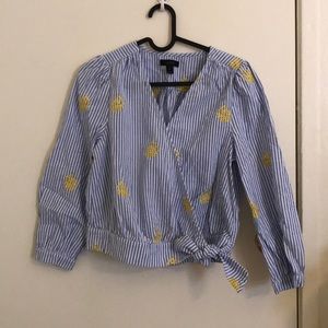 Jcrew cute top with pineapple
